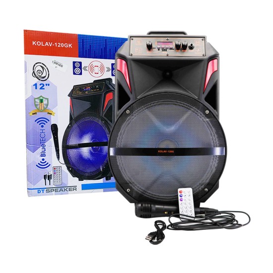 Ailiang Portable Wireless Karaoke Speaker KOLAV-120GK with Mic Black